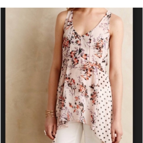 Anthropologie Tops - Vanessa Virginia Anthropologie Floral Tank Top - NWT Size Medium